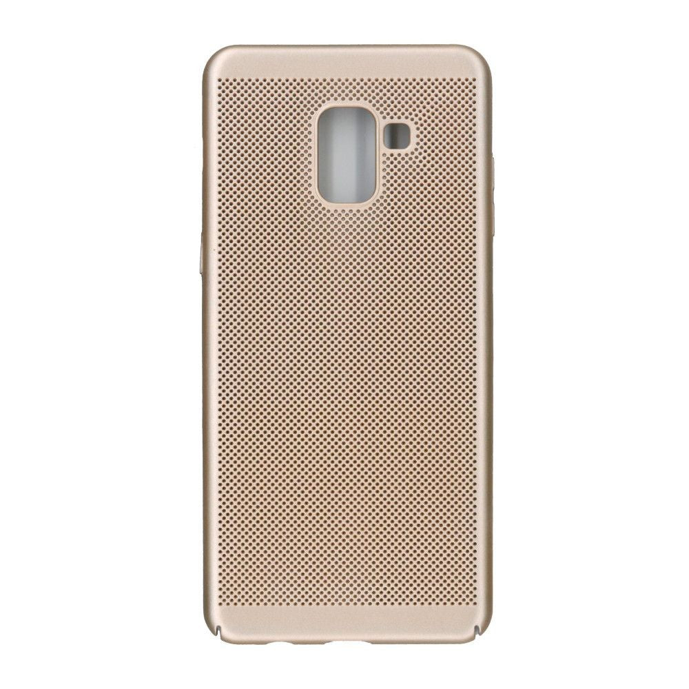 Husa Samsung Galaxy A8 2018 Ultra Slim cu aerisire Auriu-0