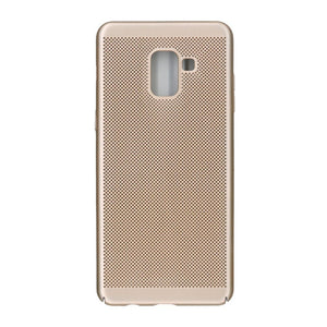 Husa Samsung Galaxy A8 2018 Ultra Slim cu aerisire Auriu-0