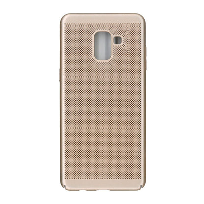 Husa Samsung Galaxy A8 2018 Ultra Slim cu aerisire Auriu-0