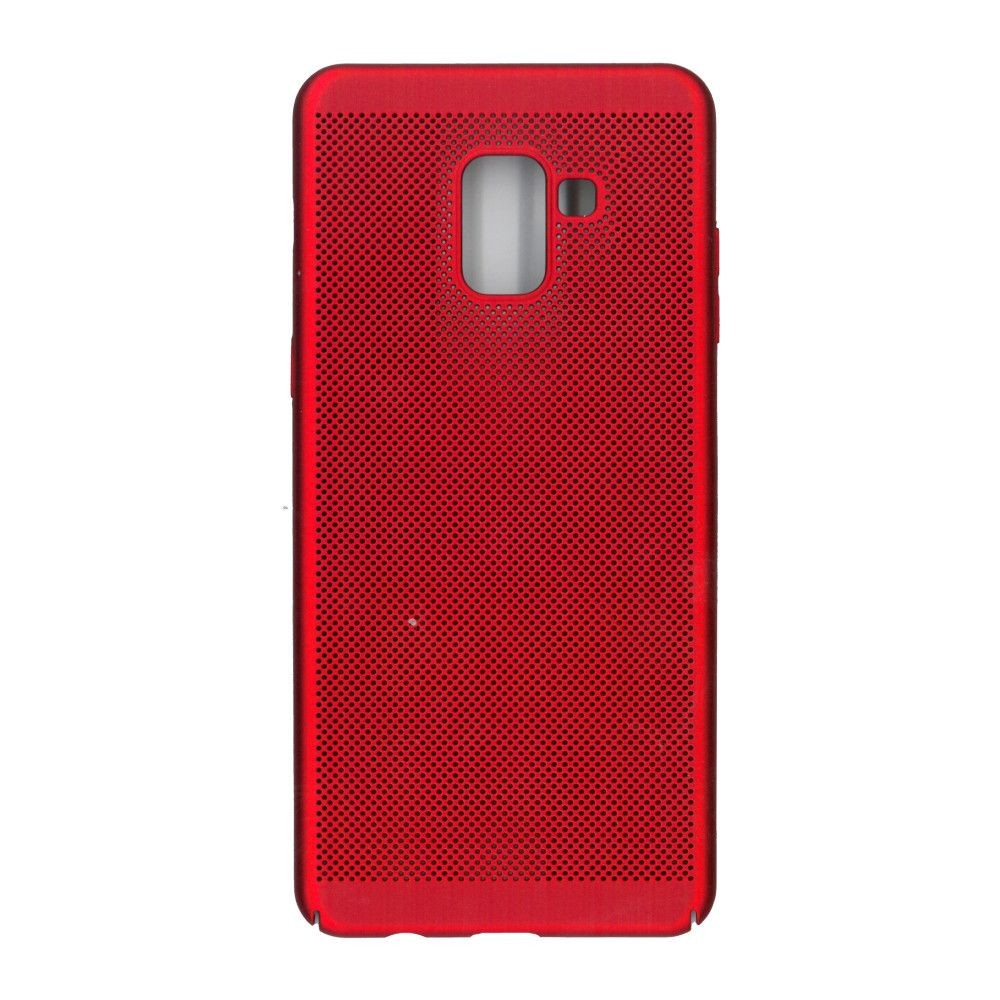 Husa Samsung Galaxy A8 2018 Ultra Slim cu aerisire Rosu-0