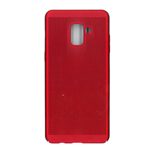 Husa Samsung Galaxy A8 2018 Ultra Slim cu aerisire Rosu-0
