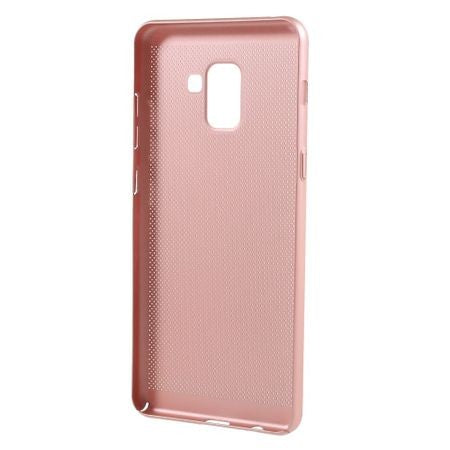 Husa Samsung Galaxy A8 2018 Ultra Slim cu aerisire Roz Auriu-2