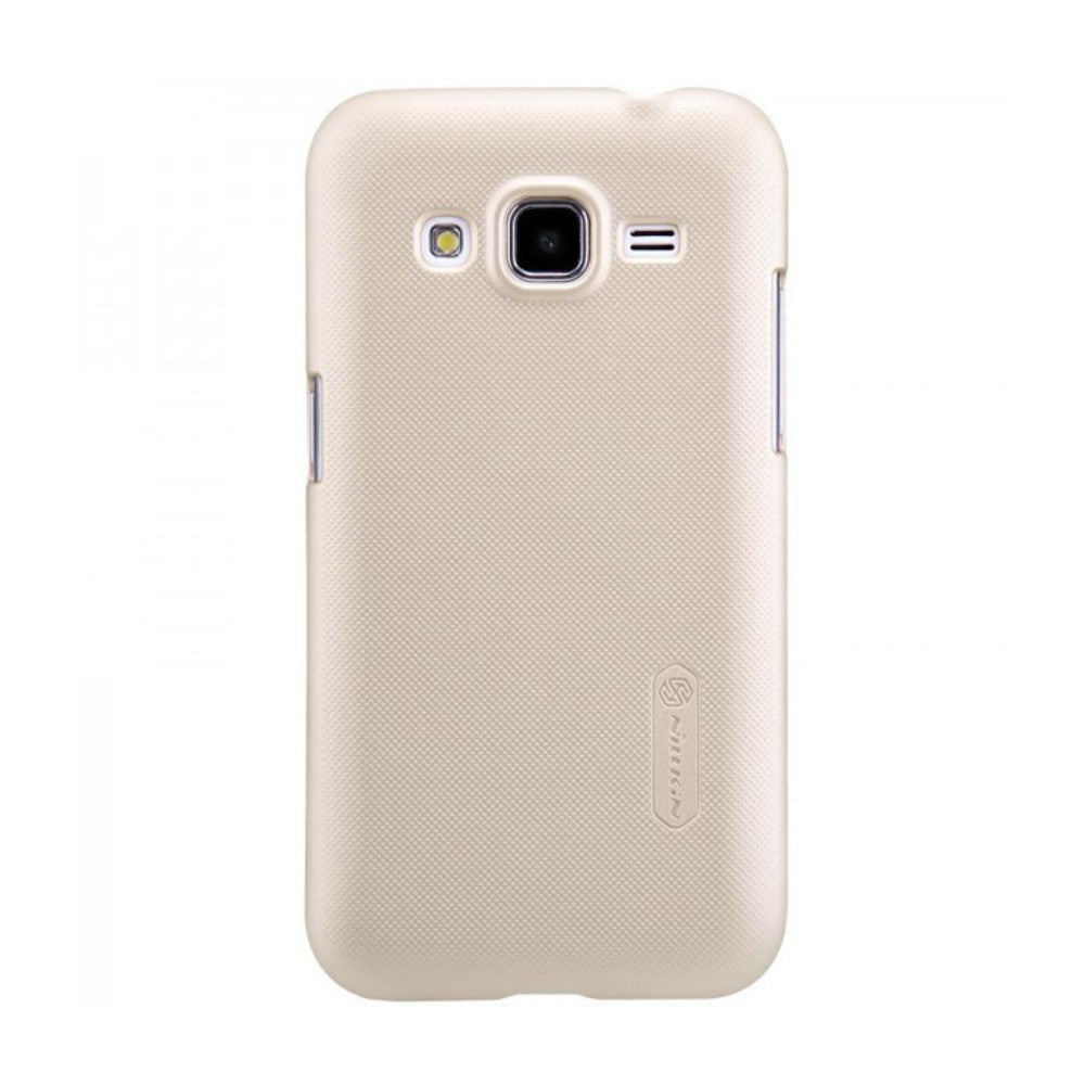 Husa Samsung Galaxy Core Prime Nillkin Frosted Shield Auriu + Folie de protectie-0