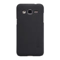 Husa Samsung Galaxy J2 2015 Nillkin Frosted Shield Negru + Folie de protectie-0