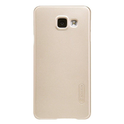 Husa Samsung Galaxy J3 2016 Nillkin Frosted Shield Auriu + Folie de protectie-2