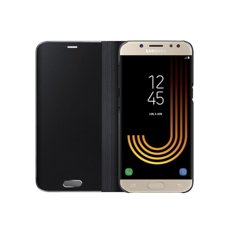 Husa Samsung Galaxy J3 2017 Flip Cover Oglinda Negru-2