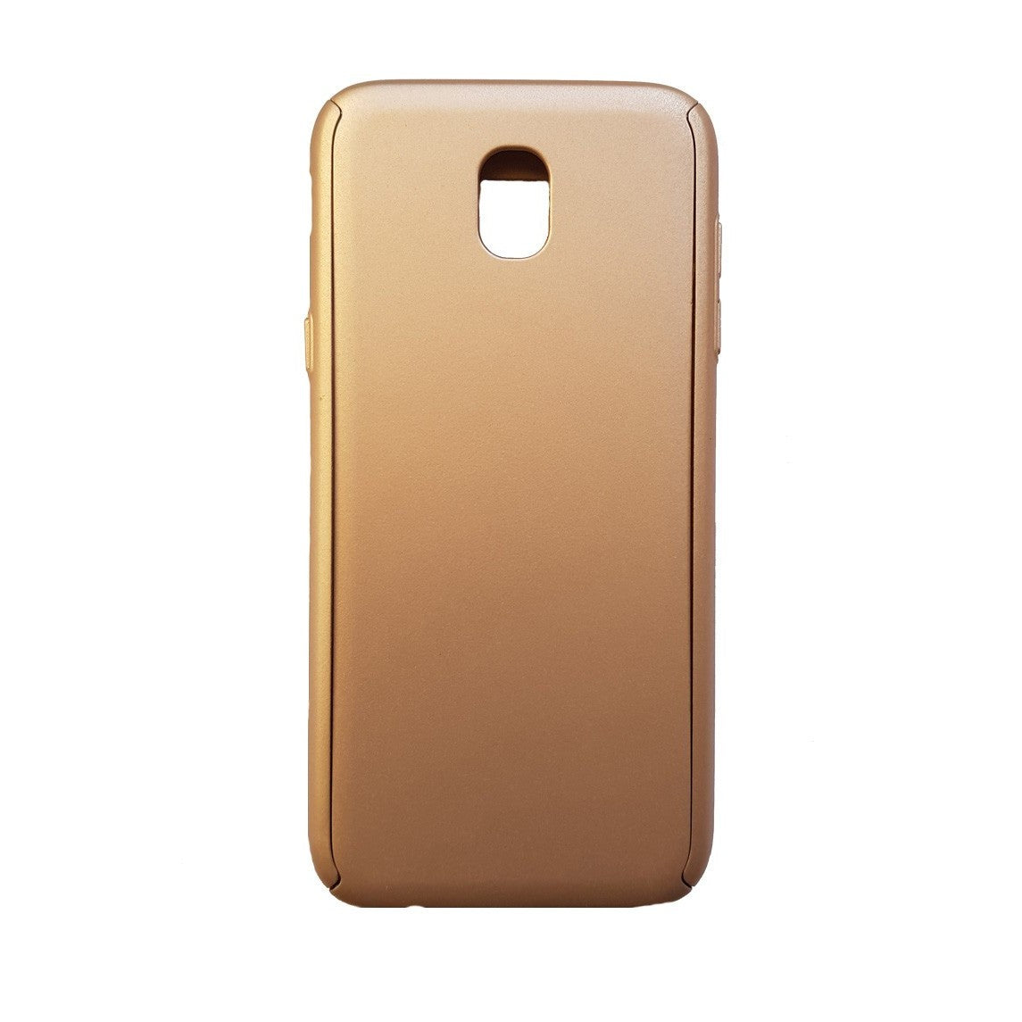 Husa Samsung Galaxy J3 2017 Full Cover 360 Auriu + Folie de protectie-2