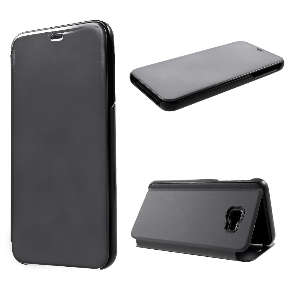Husa Samsung Galaxy J4 Plus 2018 Flip Cover Oglinda Negru-5