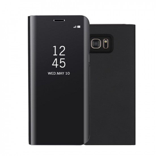 Husa Samsung Galaxy J6 Plus 2018 Flippy® Flip Cover Oglinda Negru-1