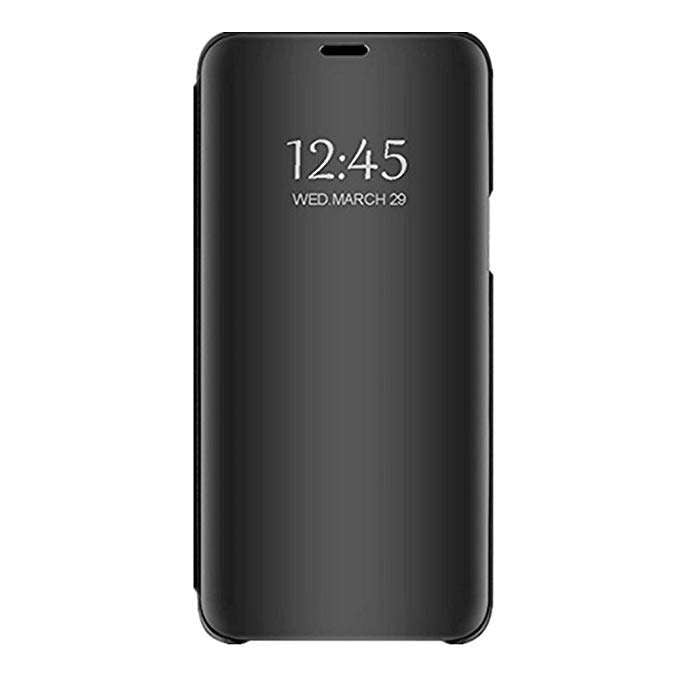 Husa Samsung Galaxy J6 Plus 2018 Flippy® Flip Cover Oglinda Negru-0
