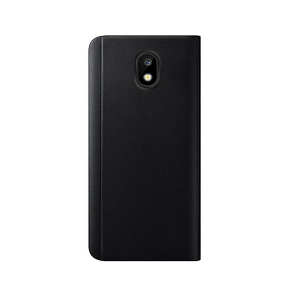 Husa Samsung Galaxy J7 2017 Flip Cover Oglinda Negru-3