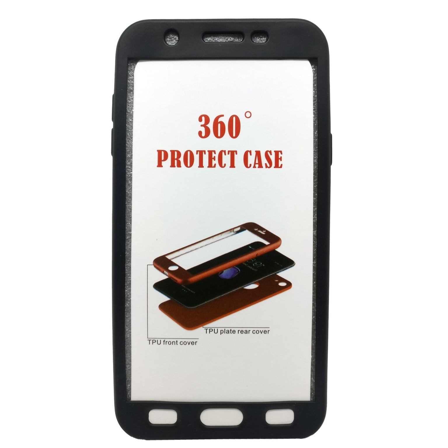 Husa Samsung Galaxy J7 2017 US Version Full Silicone Negru-2