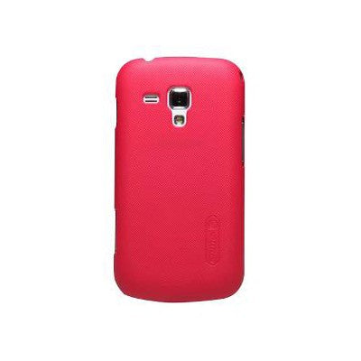 Husa Samsung Galaxy S Duos Nillkin Frosted Shield Rosu + Folie de protectie-0