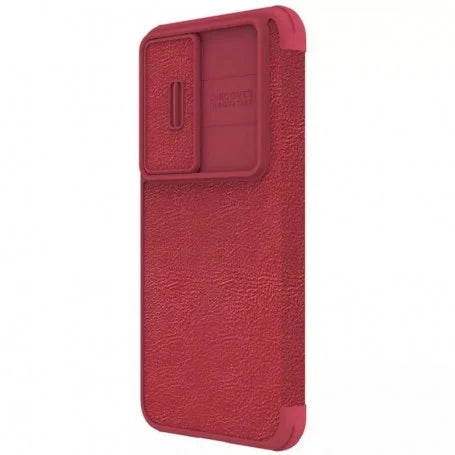 Husa Nillkin QIN Leather PRO pentru Samsung Galaxy S23 Plus, Roșu