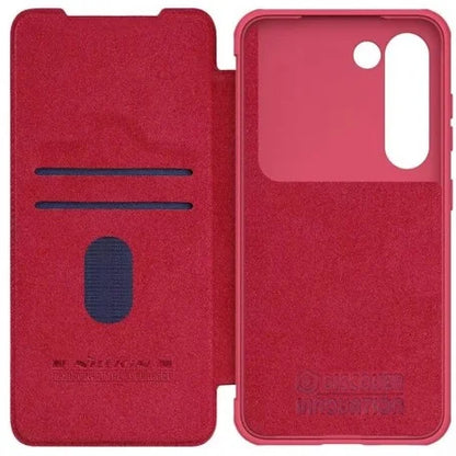Husa Nillkin QIN Leather PRO pentru Samsung Galaxy S23 Plus, Roșu