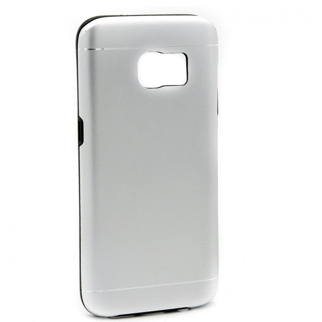 Husa Samsung Galaxy S6 Edge Motomo V2 Argintiu-2