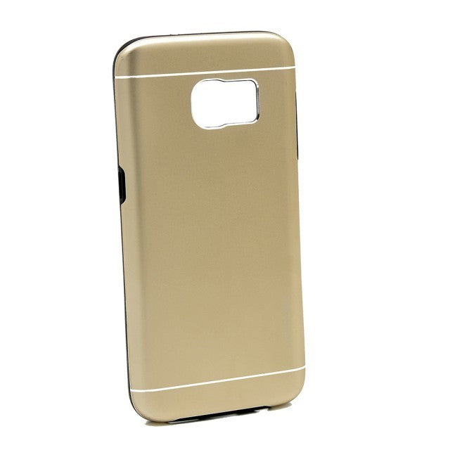 Husa Samsung Galaxy S6 Edge Motomo V2 Auriu-2