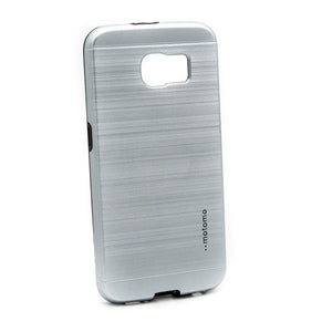 Husa Samsung Galaxy S6 Edge Motomo V5 Argintiu-0