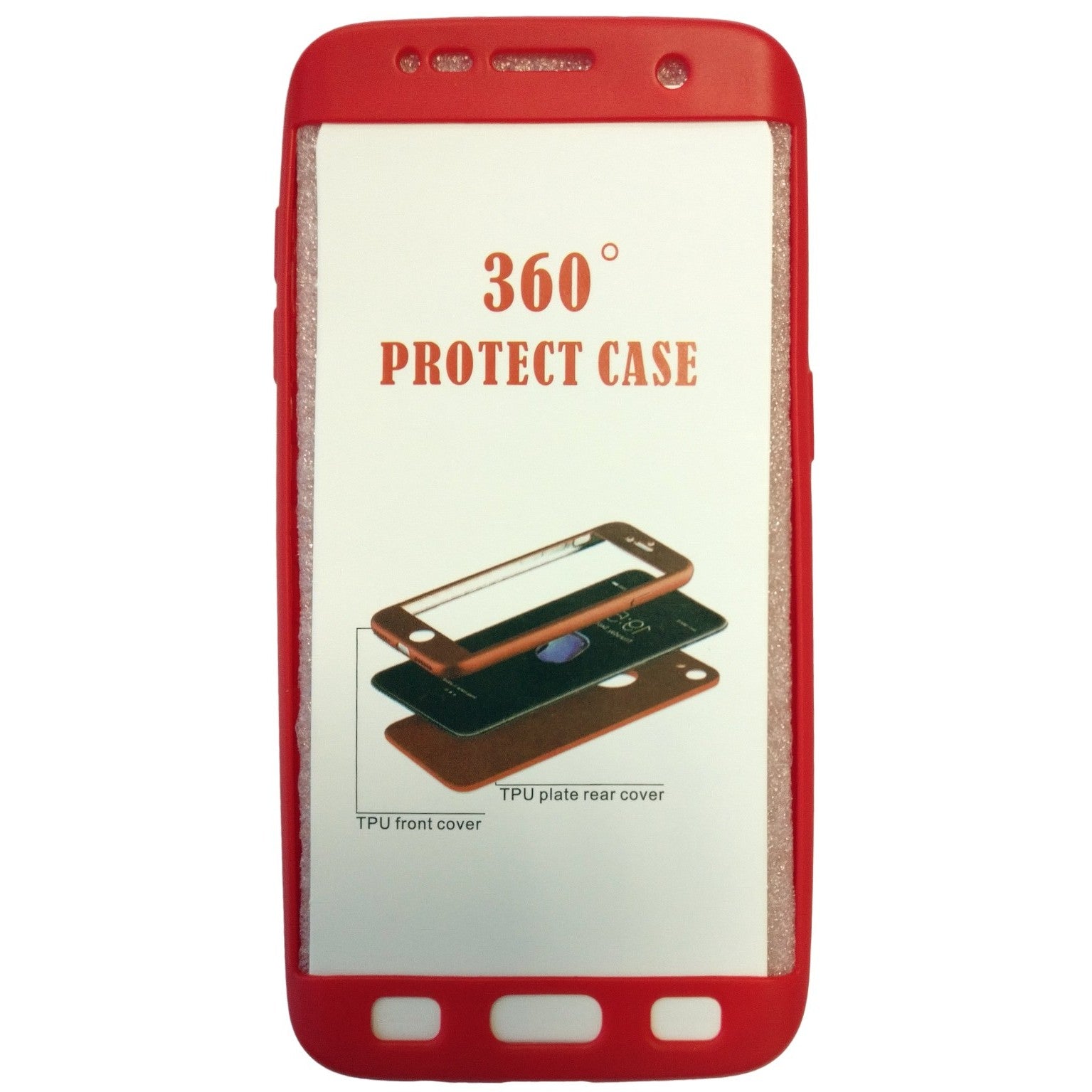 Husa Samsung Galaxy S7 Edge Full Silicone Rosu-3
