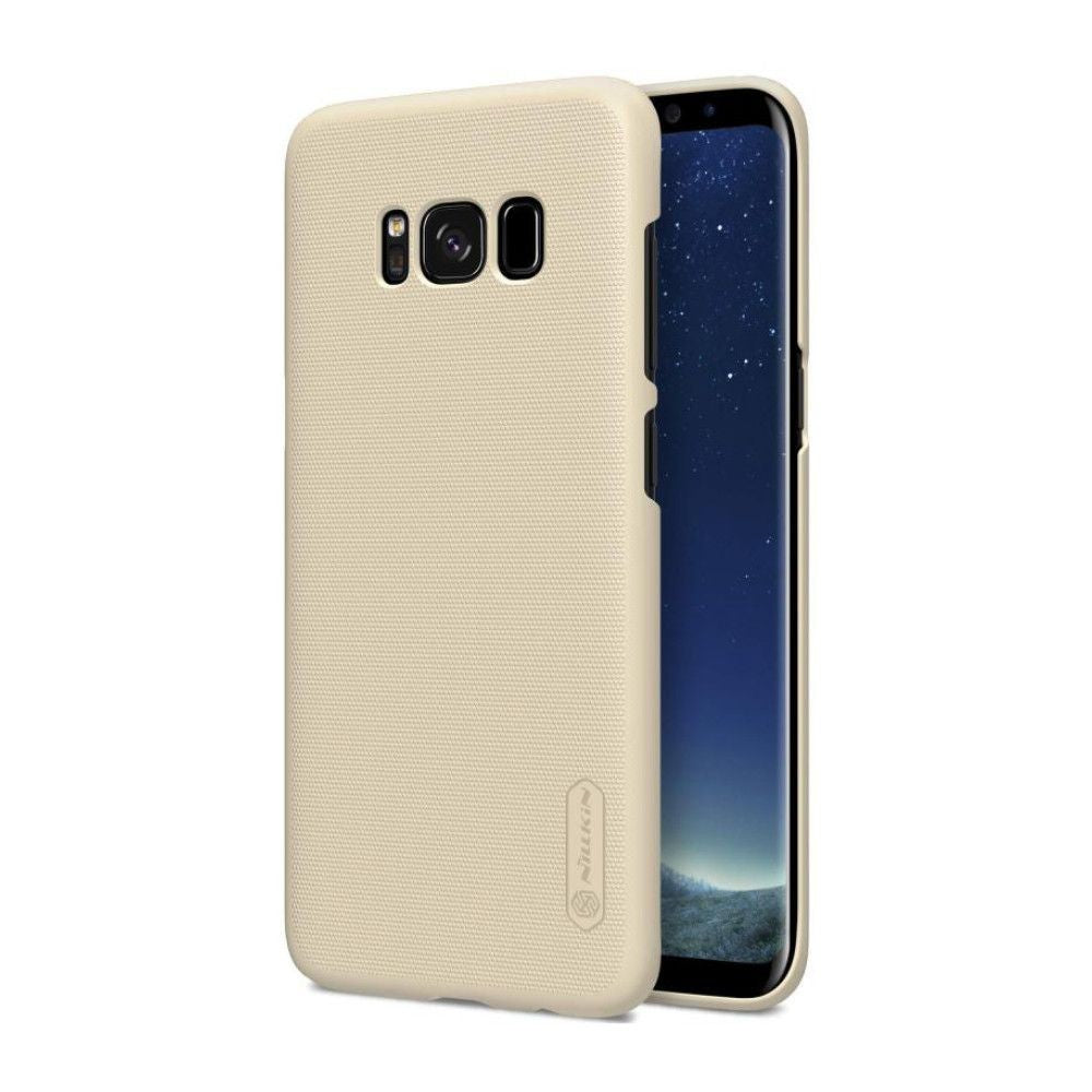 Husa Samsung Galaxy S8 Nillkin Frosted Shield Auriu + Folie de protectie-2