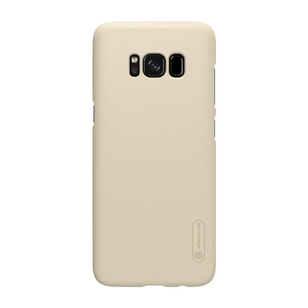 Husa Samsung Galaxy S8 Nillkin Frosted Shield Auriu + Folie de protectie-0