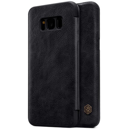 Husa Samsung Galaxy S8 Plus Nillkin Qin tip carte Negru-2