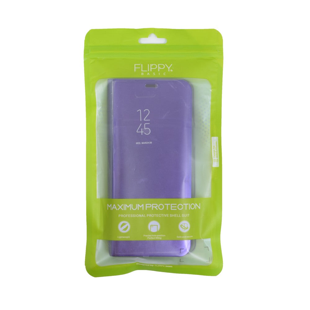 Husa Samsung Galaxy S9 Flip Cover Oglinda Albastru-3