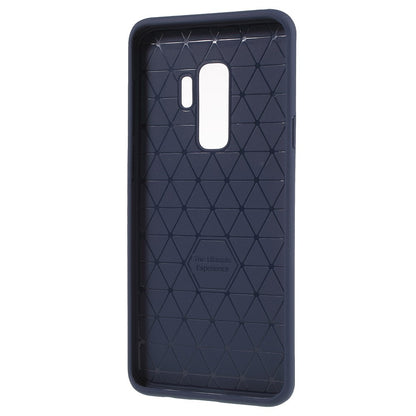 Husa Samsung Galaxy S9 Ipaky Elegant Grid Design TPU Hybrid Albastru-2