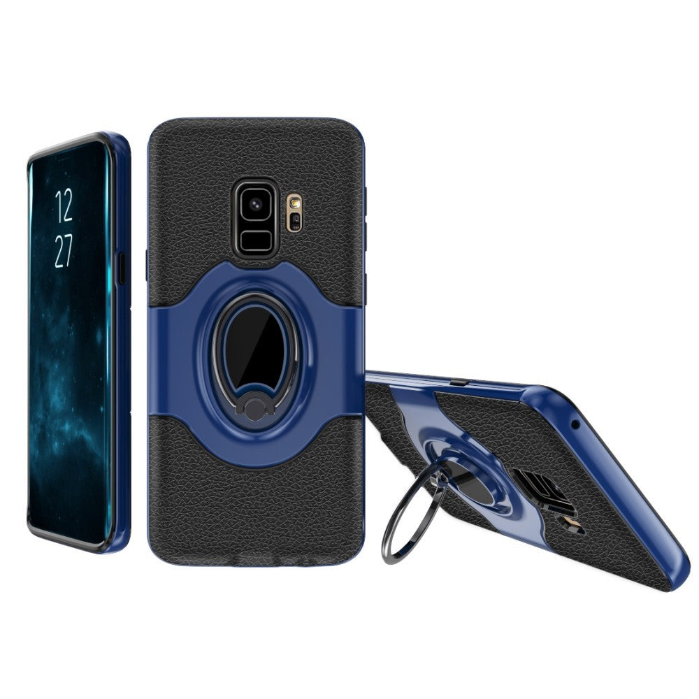 Husa Samsung Galaxy S9 Ipaky Ring Albastru-0