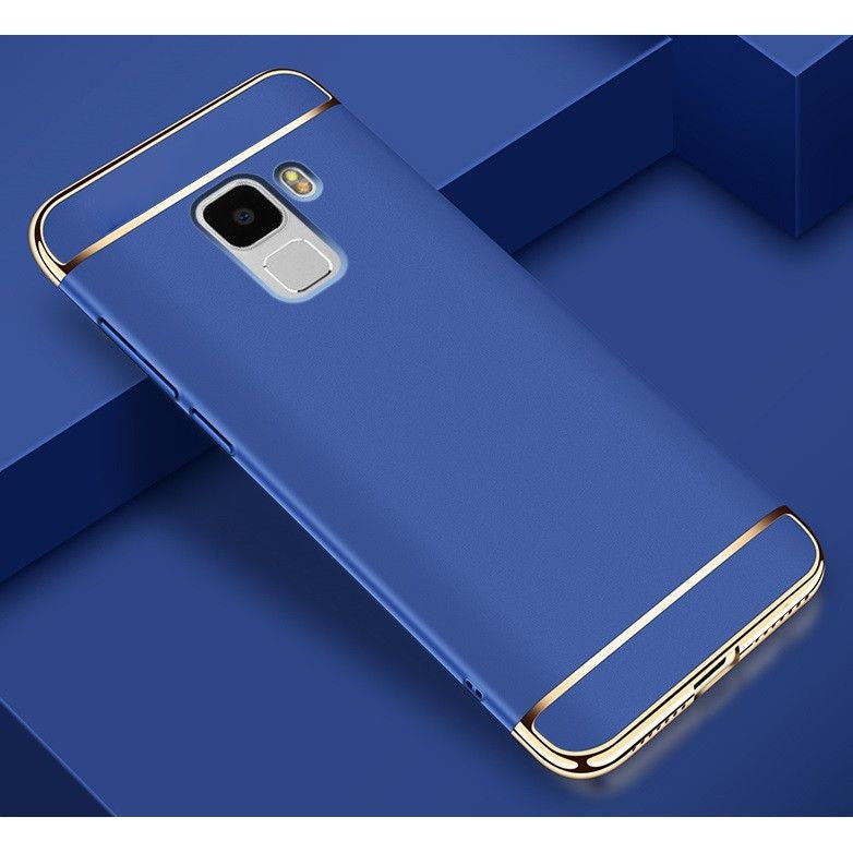 Husa Samsung Galaxy S9 Luxury Plating 3 in 1 Albastru-3