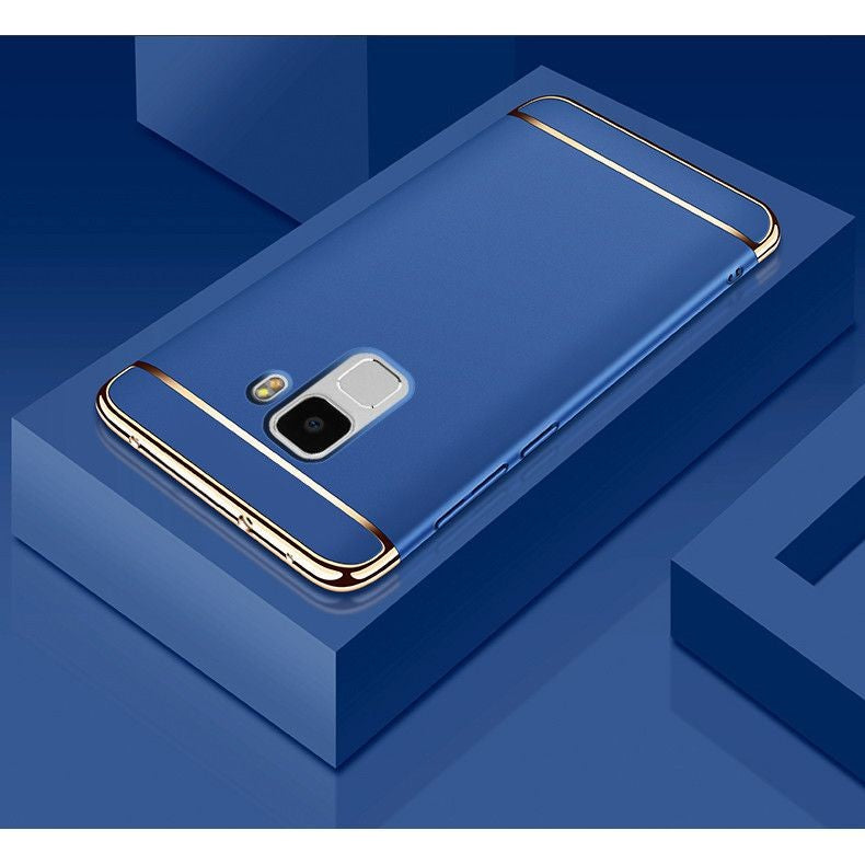 Husa Samsung Galaxy S9 Luxury Plating 3 in 1 Albastru-4