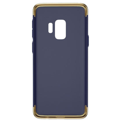 Husa Samsung Galaxy S9 Luxury Plating 3 in 1 Albastru-5