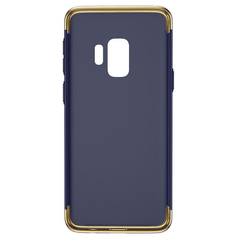 Husa Samsung Galaxy S9 Luxury Plating 3 in 1 Albastru-5