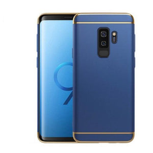 Husa Samsung Galaxy S9 Luxury Plating 3 in 1 Albastru-0