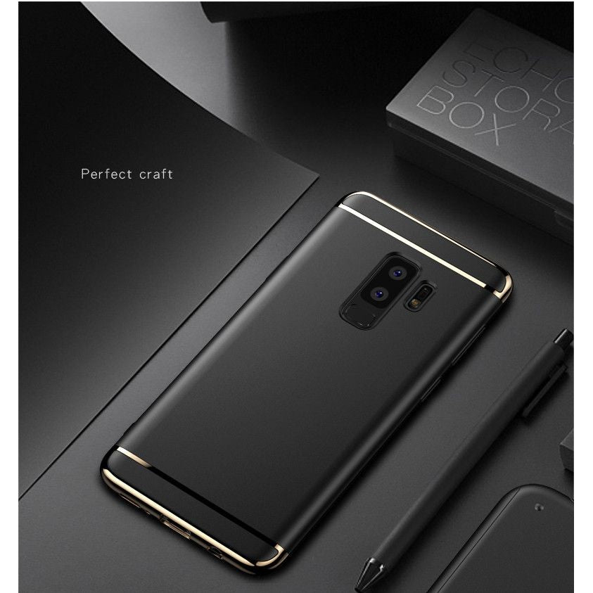 Husa Samsung Galaxy S9 Luxury Plating 3 in 1 Negru-4