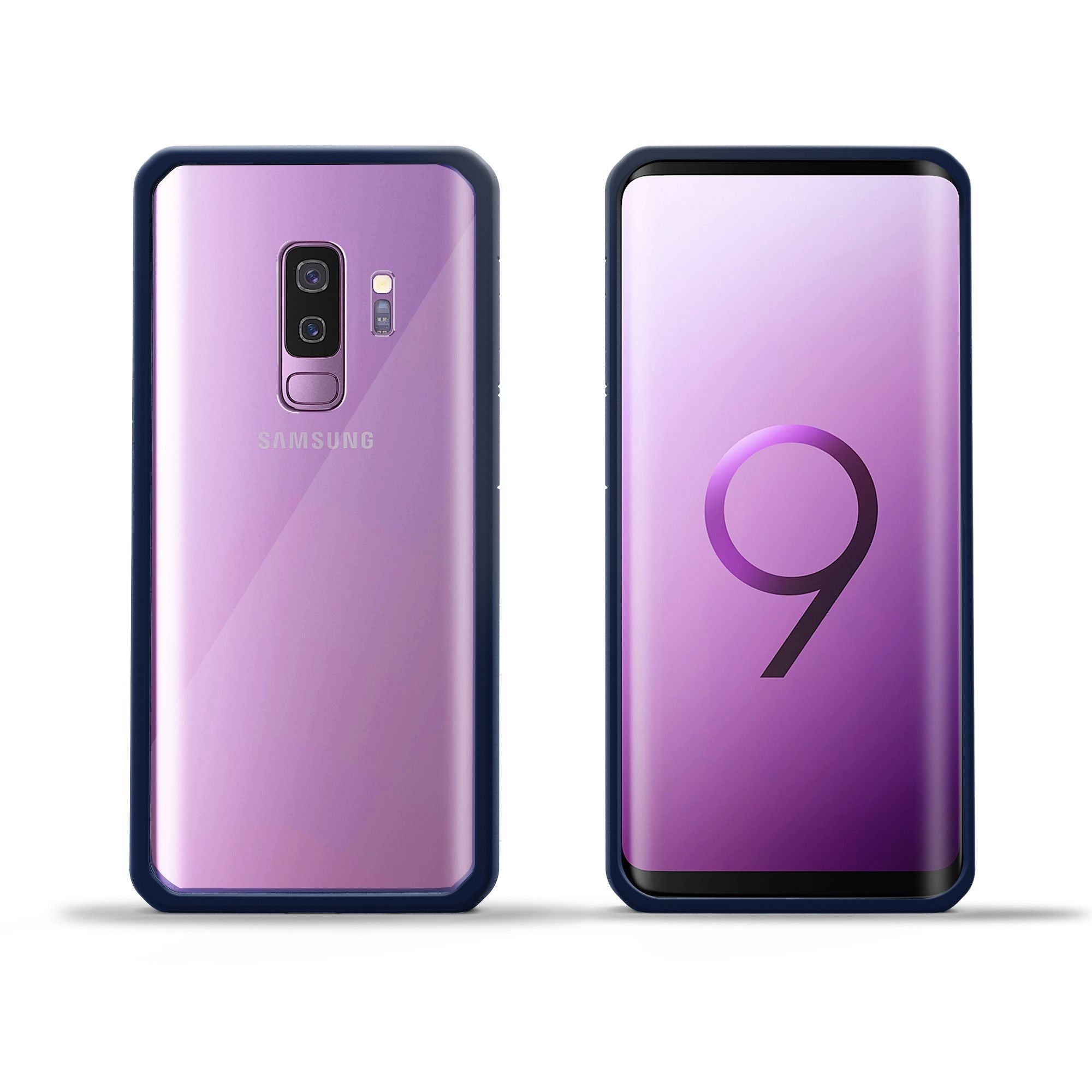 Husa Samsung Galaxy S9 Plus shockproof acrylic Albastru-2