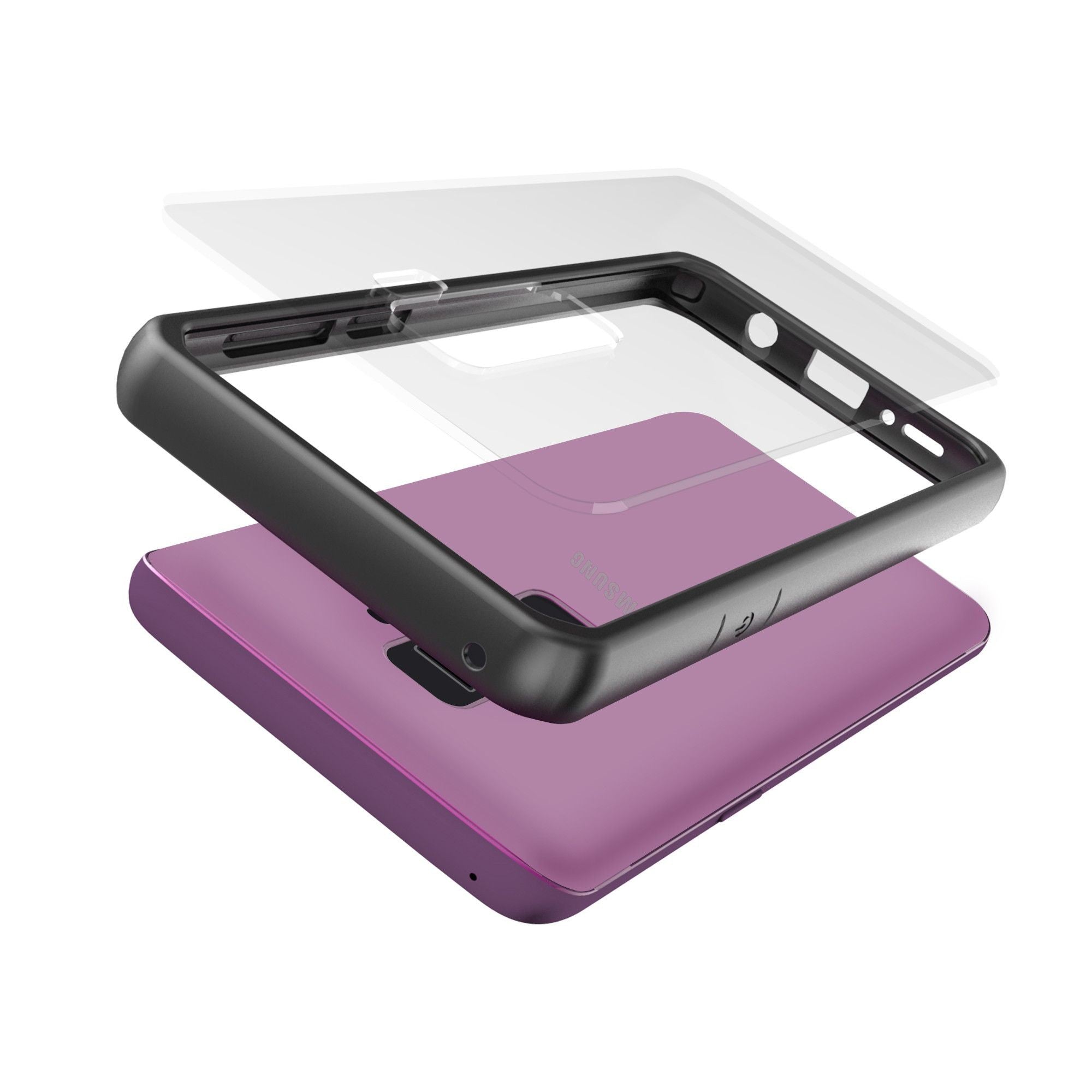 Husa Samsung Galaxy S9 Plus shockproof acrylic Negru-2