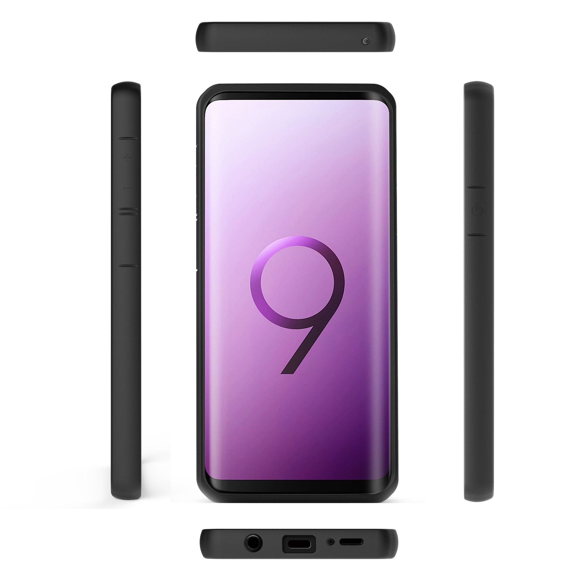 Husa Samsung Galaxy S9 Plus shockproof acrylic Negru-5