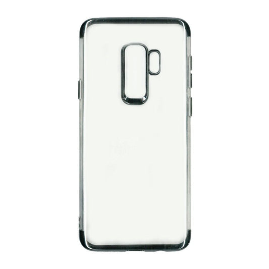 Husa Samsung Galaxy S9 Plus Transparent cu Margini Negre-1