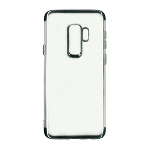 Husa Samsung Galaxy S9 Plus Transparent cu Margini Negre-0