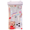 Husa subacvatica Fruity Waterproof Flippy, Snowproof, Universala, Impermeabila, cu Snur, pentru telefon sau documente, Cherry Bear, Alb-0