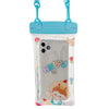 Husa subacvatica Fruity Waterproof Flippy, Snowproof, Universala, Impermeabila, cu Snur, pentru telefon sau documente, Happy Boy, Bleu-0