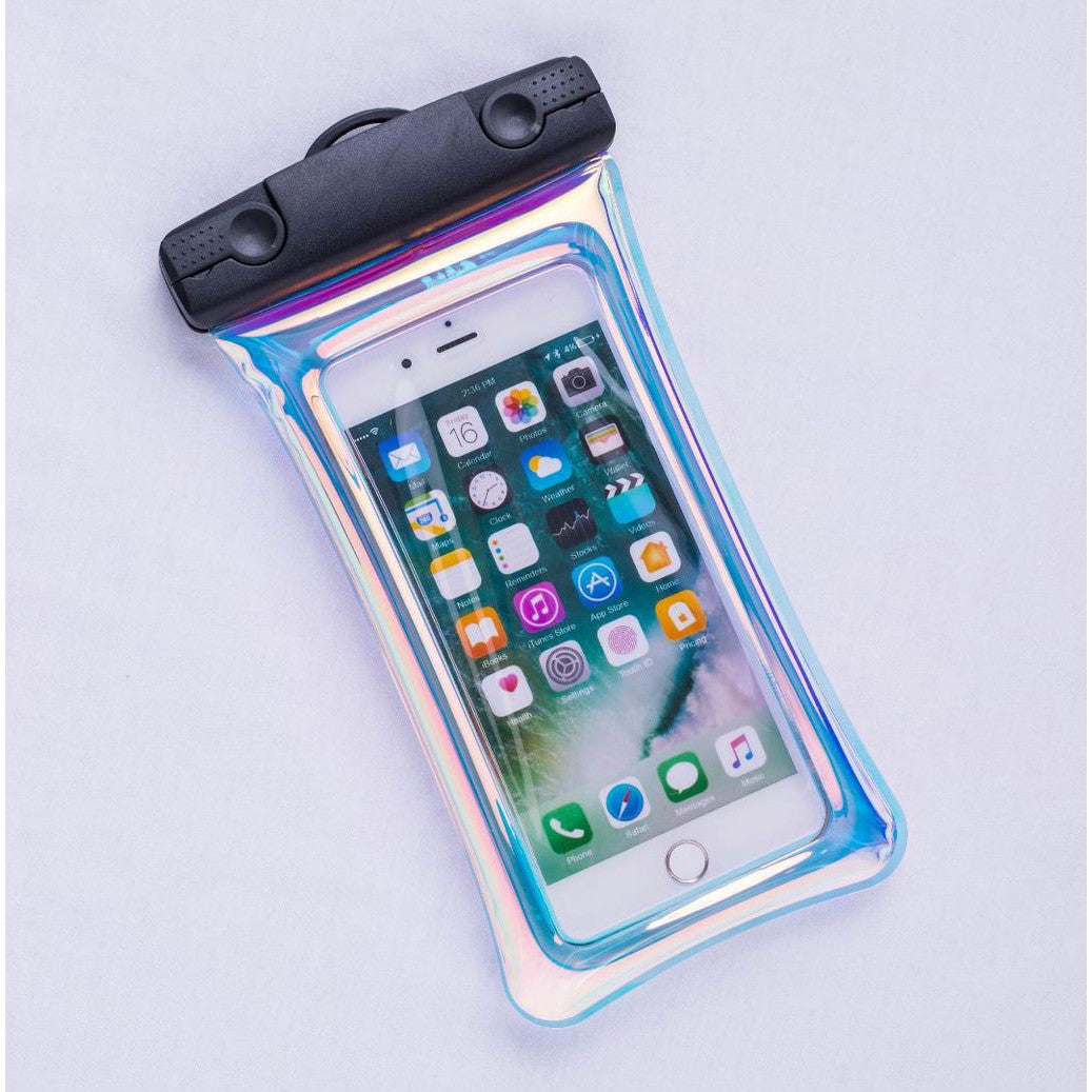 Husa subacvatica Holografica Waterproof Flippy, Snowproof, Universala, Impermeabila, cu Snur, pentru telefon sau documente, Negru-2