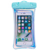 Husa subacvatica Holografica Waterproof Flippy, Snowproof, Universala, Impermeabila, cu Snur, pentru telefon sau documente, Bleu-0