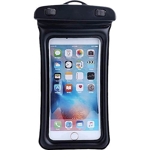 Husa subacvatica Matte Cushion Waterproof Flippy, Snowproof, Universala, cu Snur, pentru telefon sau documente, Negru-0