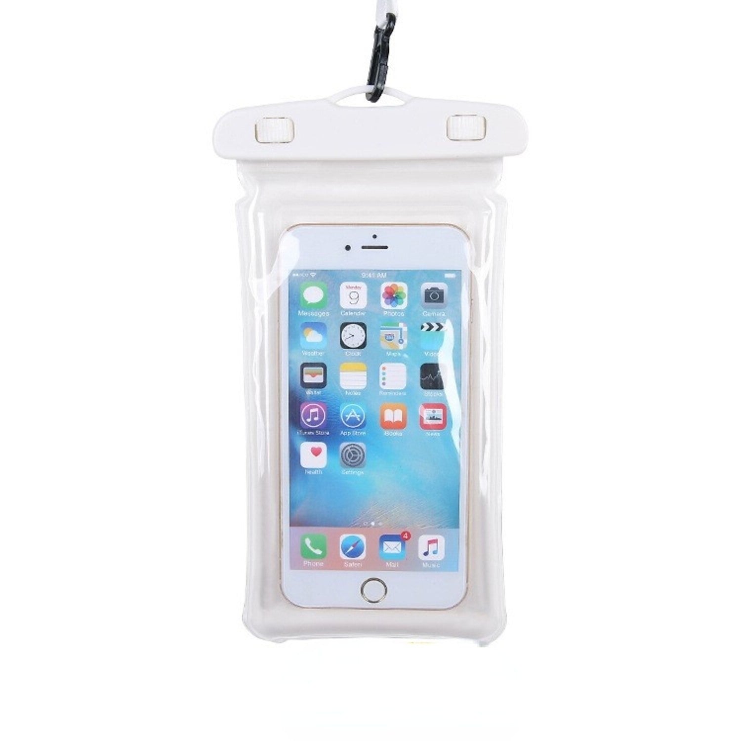 Husa subacvatica Waterproof Flippy, Snowproof, Universala, Senzoriala, cu Snur, pentru telefon sau documente, Alb-0
