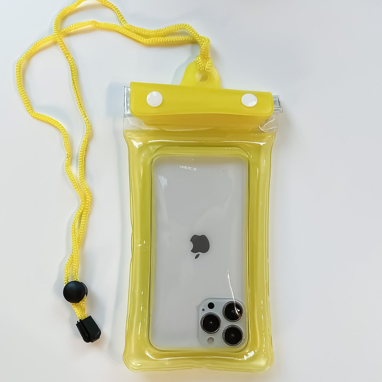 Husa subacvatica Zip Waterproof Flippy, Snowproof, Universala, Impermeabila, cu Snur, pentru telefon sau documente, Galben-4