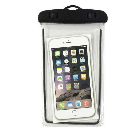 Husa subacvatica Zip Waterproof Flippy, Snowproof, Universala, Impermeabila, cu Snur, pentru telefon sau documente, Negru-1