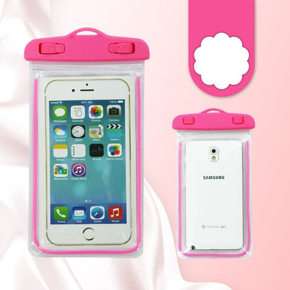 Husa subacvatica Zip Waterproof Flippy, Snowproof, Universala, Impermeabila, cu Snur, pentru telefon sau documente, Roz-3