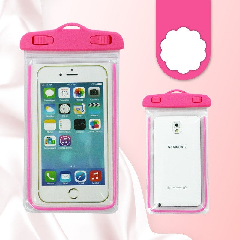 Husa subacvatica Zip Waterproof Flippy, Snowproof, Universala, Impermeabila, cu Snur, pentru telefon sau documente, Roz-3